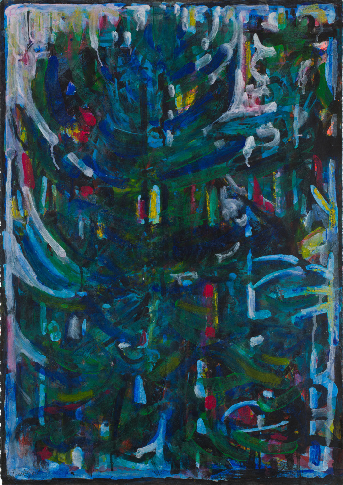Blue Pine Tree, 2007
Acrylic on paper
30 x 21 1/4 inches