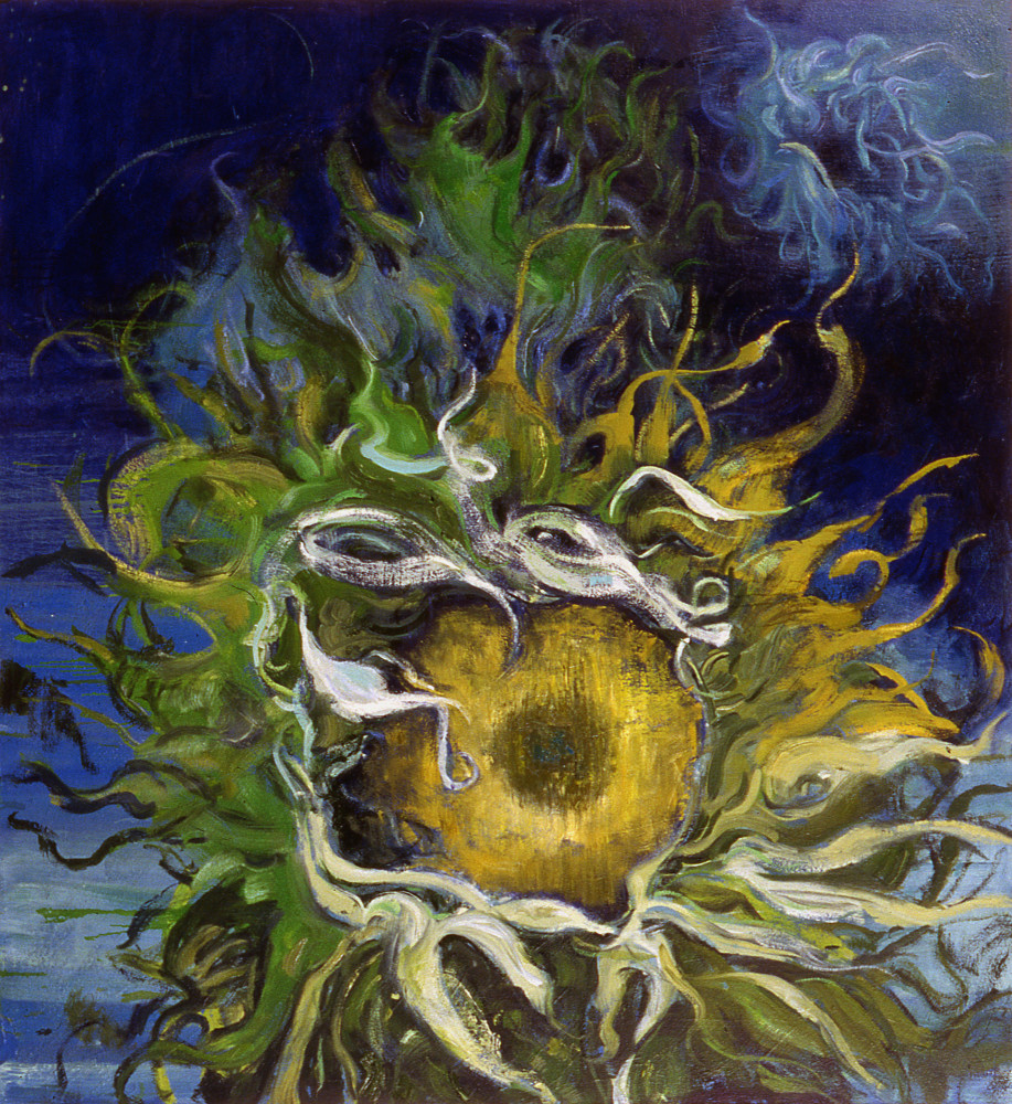 Sun King, 2001. Oil on linen, 60 1/4 x 55 1/8 inches