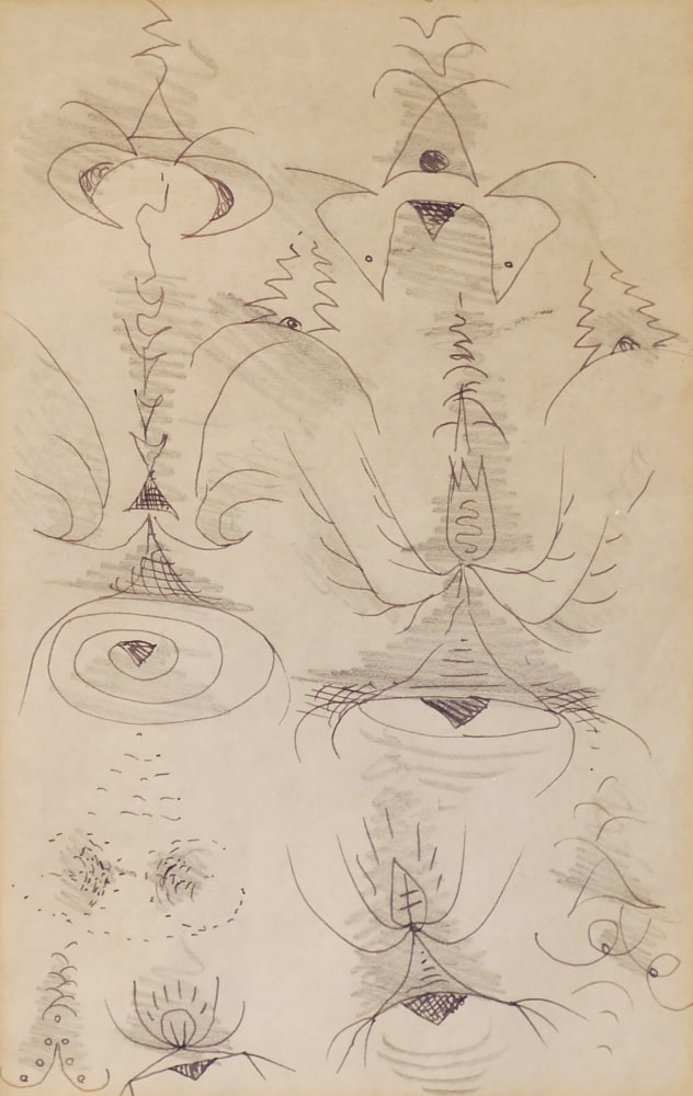 Doodle 11, n.d.

Ink and pencil on paper

7 3/4 x 4 3/4 inches