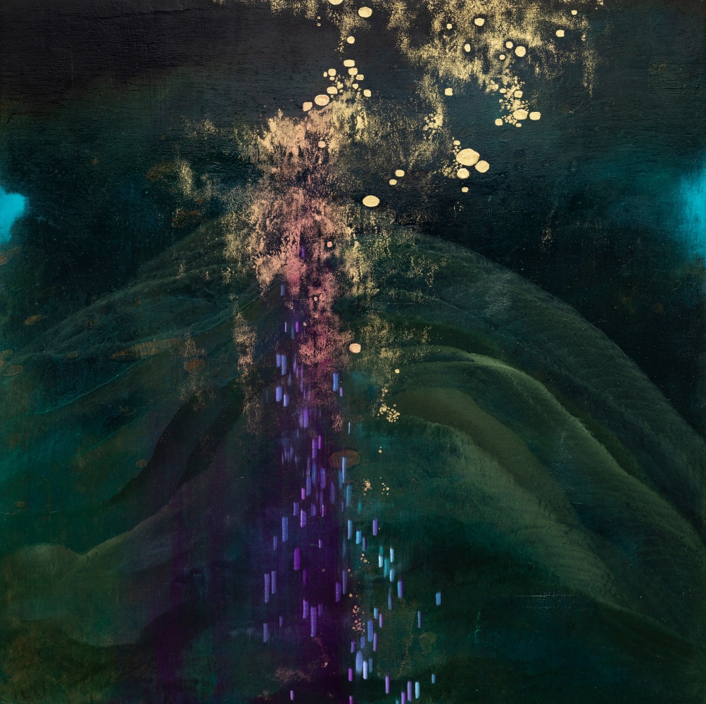 Apparition no. 1, 2023. Oil on wood panel, 16 x 16 inches