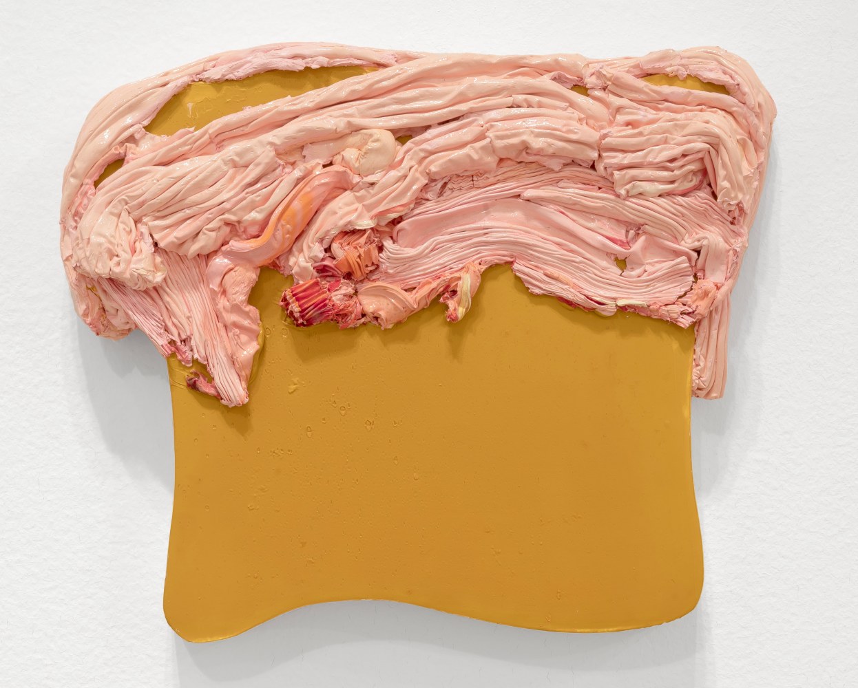 Leslie Wayne, One Big Love #52, 2010. Oil on panel, 10 x 12 x 2 1/2 inches