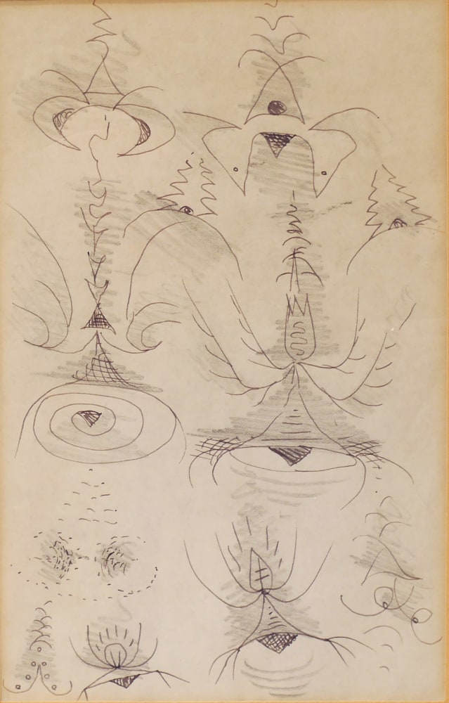Charles Burchfield, Doodle 11, n.d. Ink and pencil on paper, 7 3/4 x 3 3/4 inches