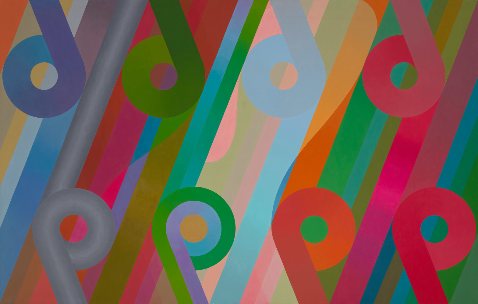 Untitled, 1968 Acrylic on canvas 63 x 98 1/4 inches