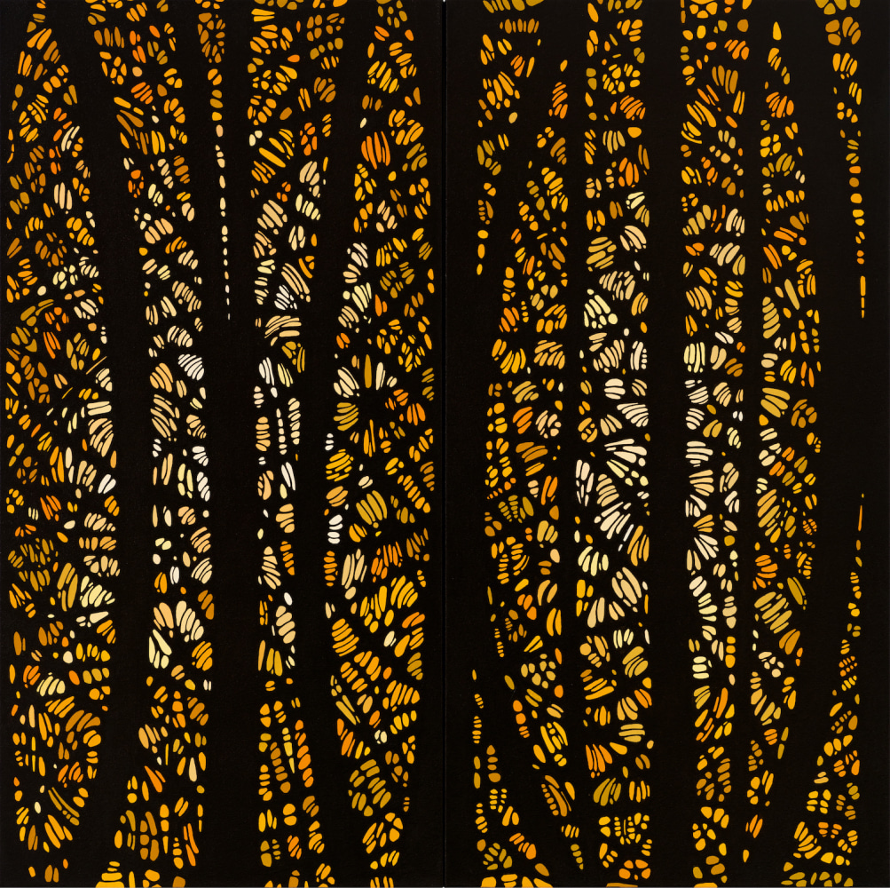 Katia Santibañez, Another Place, 2020. Acrylic on canvas, 42 x 42 inches