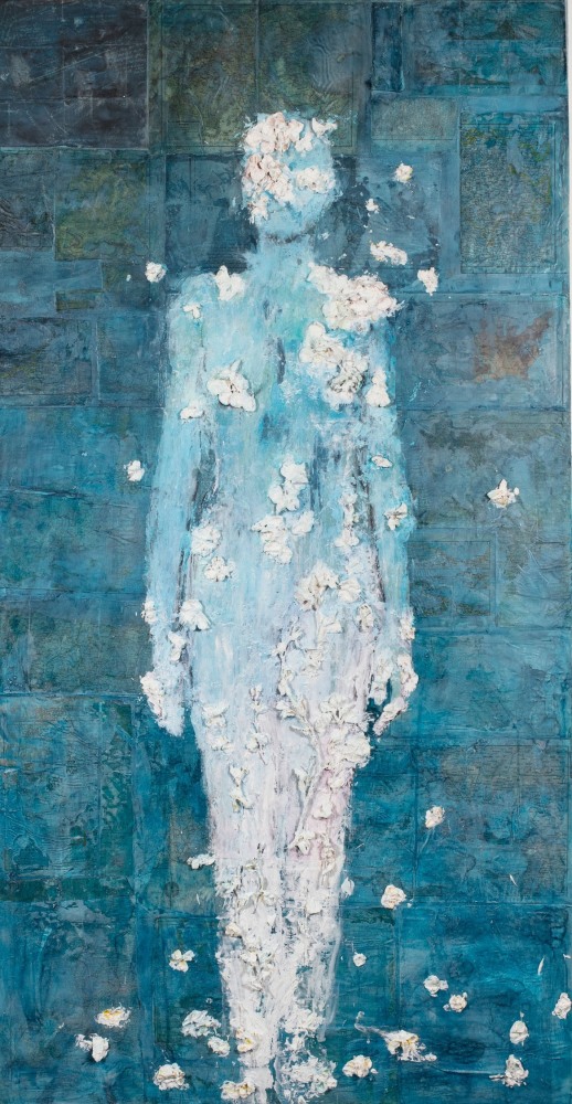 Raine Bedsole
Blue Figure, 2024
Mixed Media
69h x 36w in