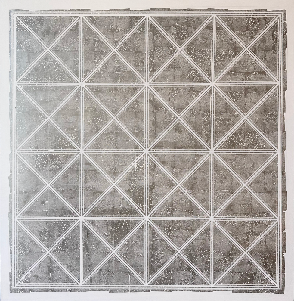 George Dunbar
Squares and X's, 2018
White clay with Palladium leaf
50h x 50w in
SOLD