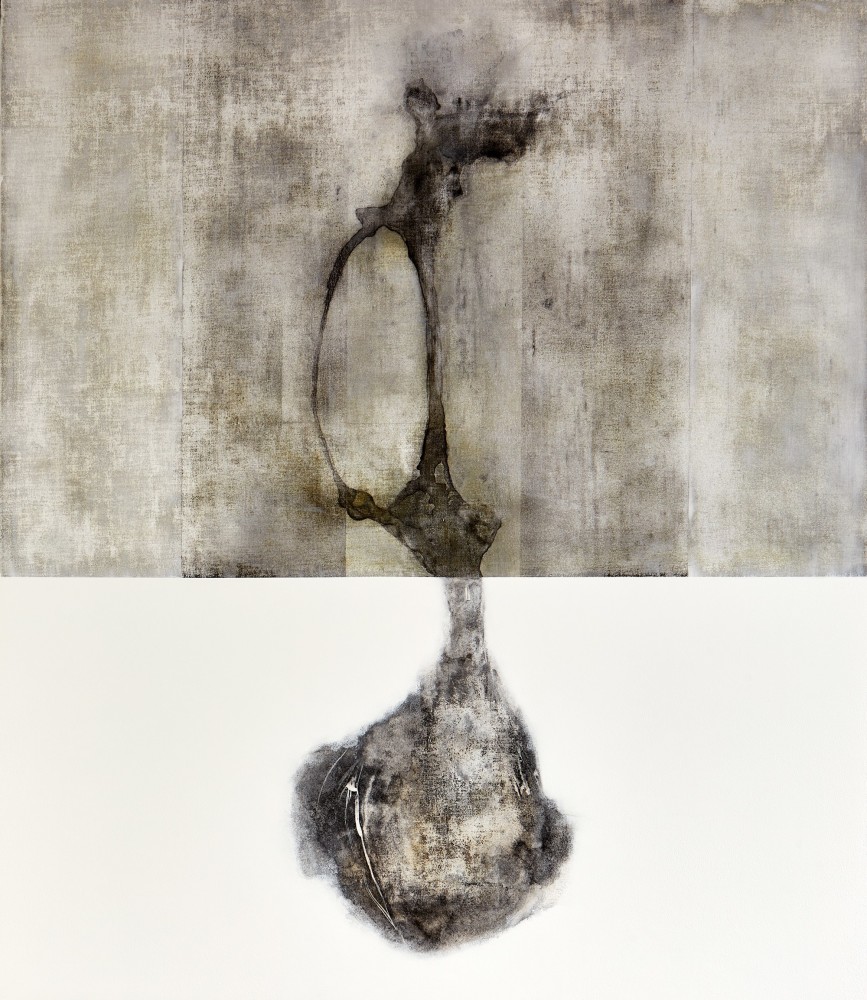 Andrew Wapinski
Untitled XX, 2022
Pigmented Ice, Acrylic, Ink &amp;amp; Graphite on Linen Mounted Panel
52h x 45w x 2.50d in