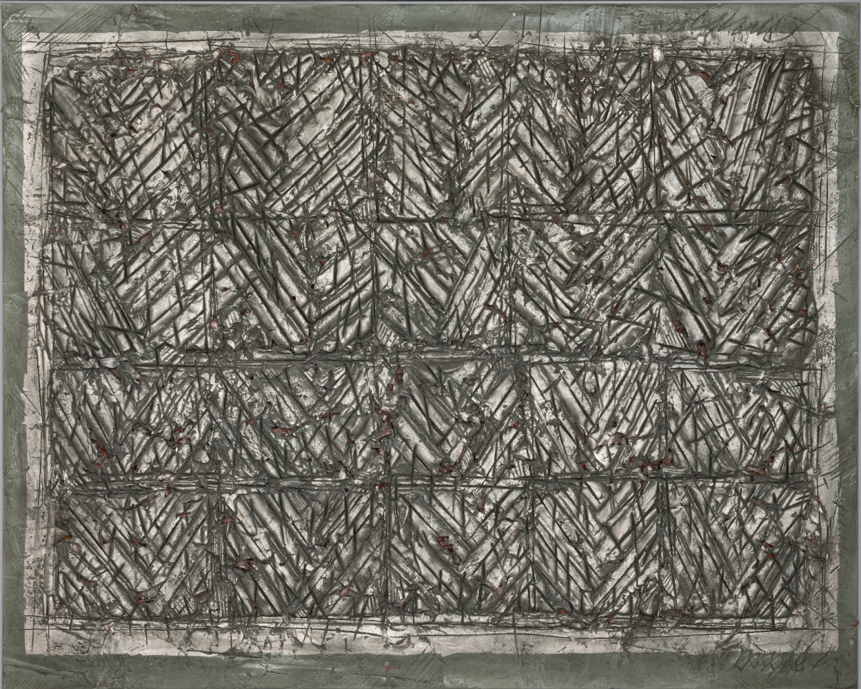 George Dunbar
Paquet-Marshgrass, 2006
Palladium over green clay and red rags
40h x 60w in
SOLD