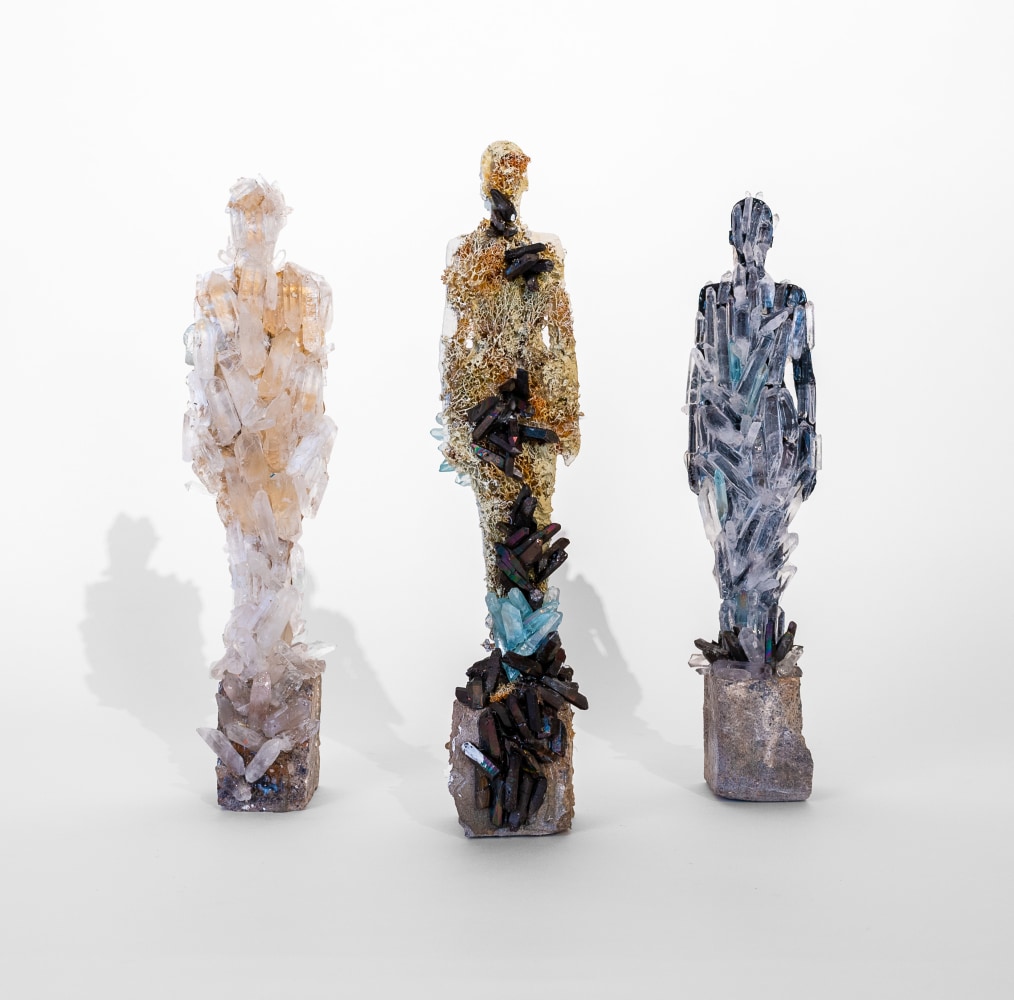 Raine Bedsole
Karyatides (Goddesses), 2022
steel, stone and mixed media
12h x 3.50w x 3d in
