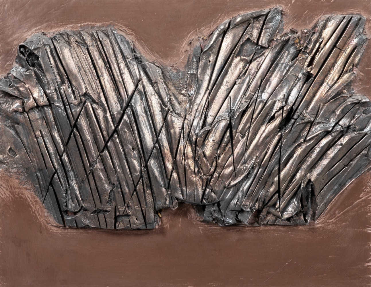 George Dunbar
Lyrata
size, 2018
Asian leaf with burgundy clay and black cloth