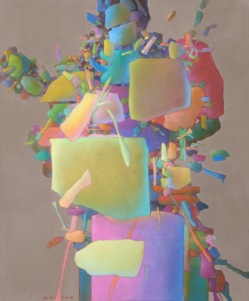 Jose-Maria Cundin
The Radioactive Portrait of Mme. Curie, 2025
oil on linen
60h x 50w in