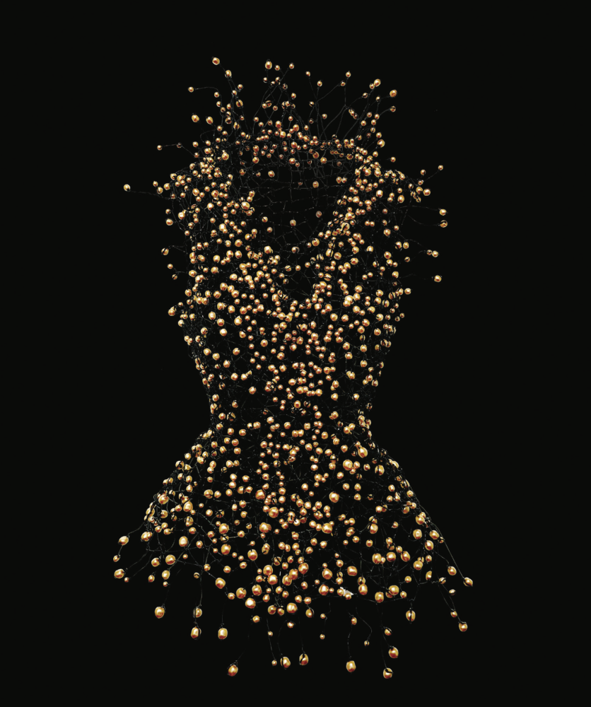 Key-Sook&amp;nbsp;Geum
Enlightenment in Rose Beige Pearls
black wire, rose beige pearl
30h x 18w x 11d in