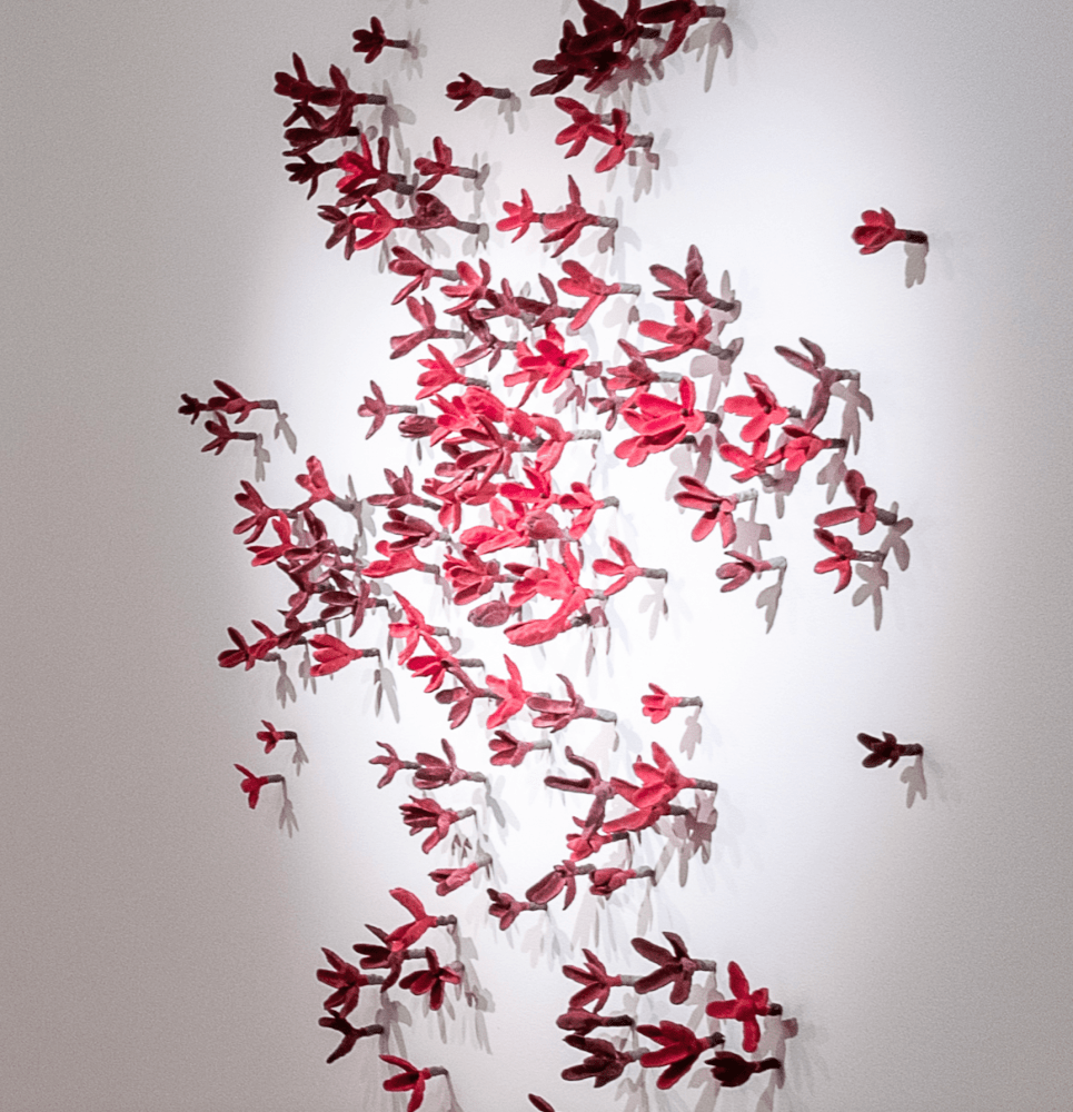 Bradley Sabin

Variegated Red Floral Wall (detail), 2023

ceramic, glaze

81h x 72w x 3d in

dimensions variable
