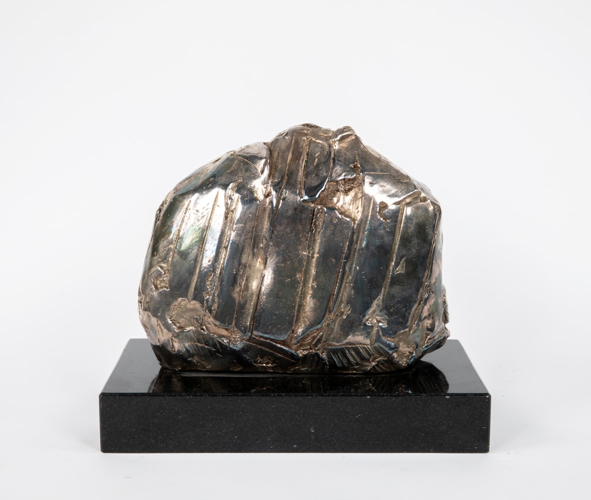 George Dunbar
Deity Abstract in Silver, 2/10, 2010
silver plate over cast bronze
12h x 13w x 7d in