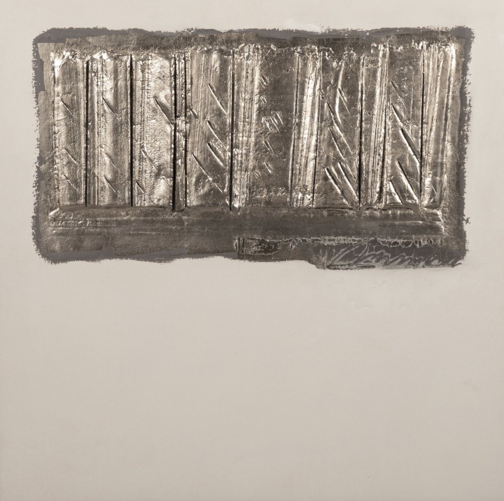 George Dunbar
Ahoyo - Surge Series, 2024
Moon gold, white and taupe clay with die keen
24h x 24w in