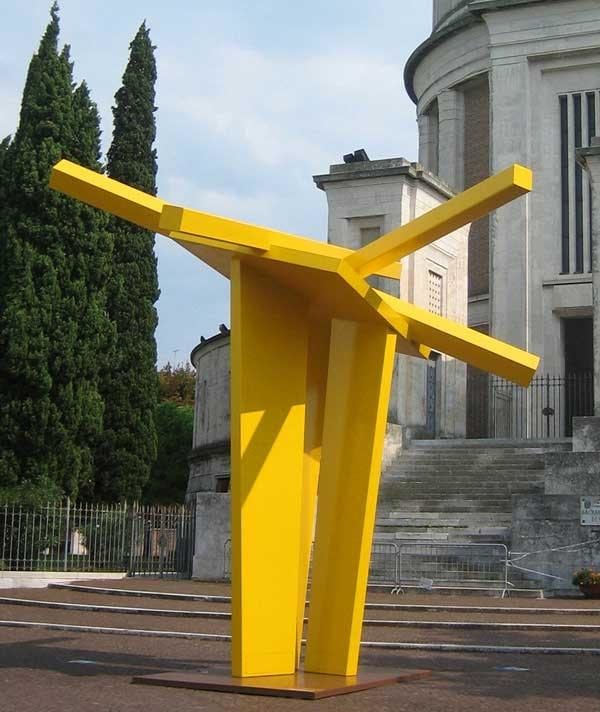 John Henry
Zach&amp;rsquo;s Tower
Steel Painted Yellow
26&amp;rsquo;H x 14&amp;rsquo;L x12&amp;rsquo;D
Photo: Venice, Italy
(only Model for Zach&amp;#39;s Tower is available for sale)