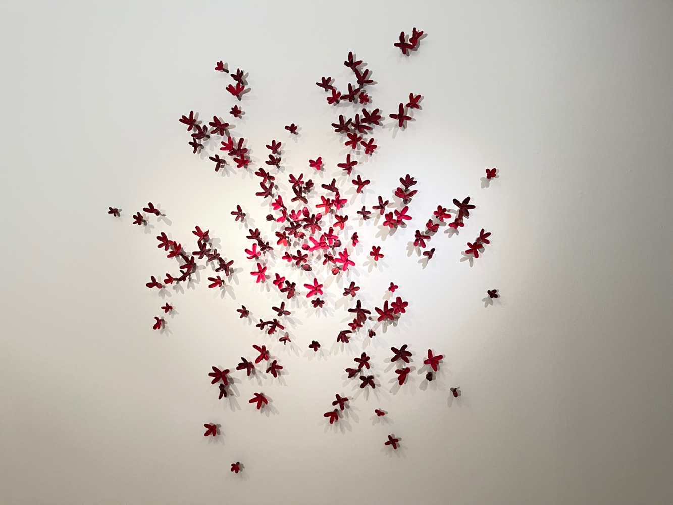 Bradley Sabin

Variegated Red Floral Wall, 2023

ceramic, glaze

81h x 72w x 3d in

dimensions variable
