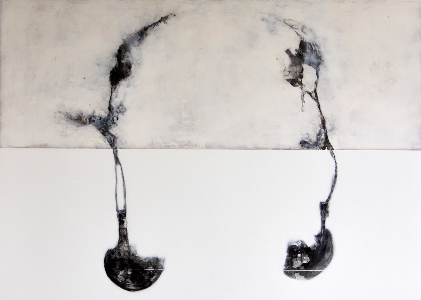 Andrew Wapinski
Untitled XV, 2022
Anthracite Coal, Pigmented Ice, Acrylic, &amp;amp; Ink on Linen Mounted Panel
50h x 70w x 2.50d in
SOLD