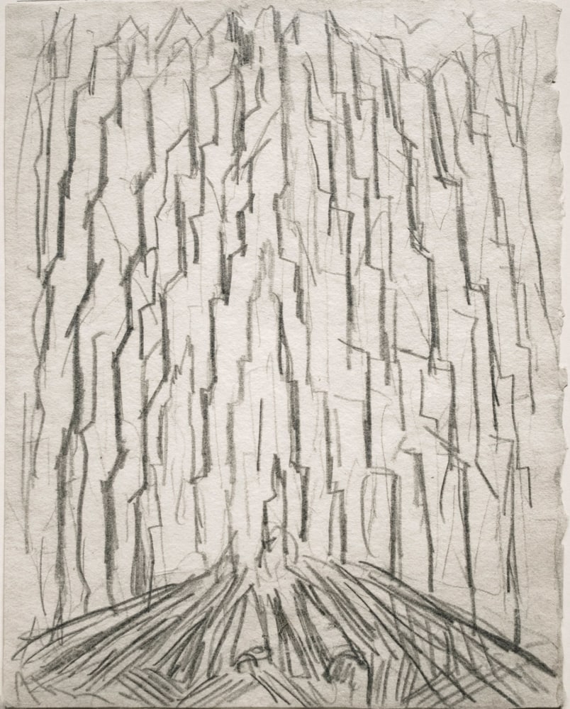 Abraham Walkowitz City Abstraction I, c. 1911 pencil on paper 9 x 7 inches