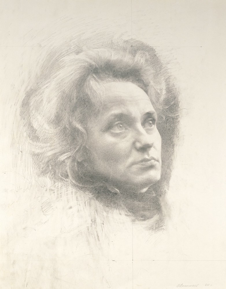 Oleg Vassiliev Kira, 1980 graphite on paper 23 1/4 x 18 1/2 inches