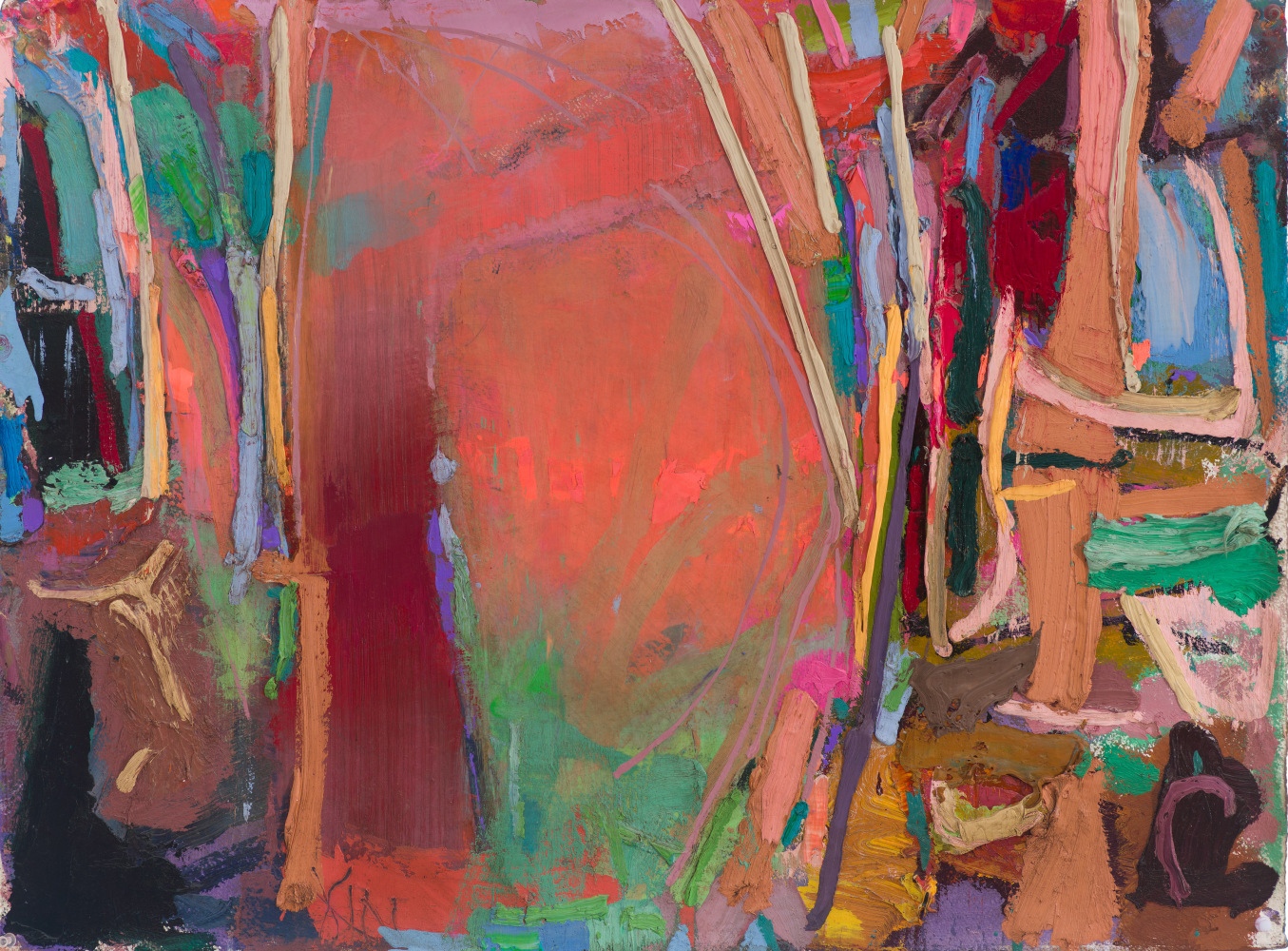 Brian Rutenberg, Weather's Wind, 2025, oil on paper, 22 1/2 x 30 inches