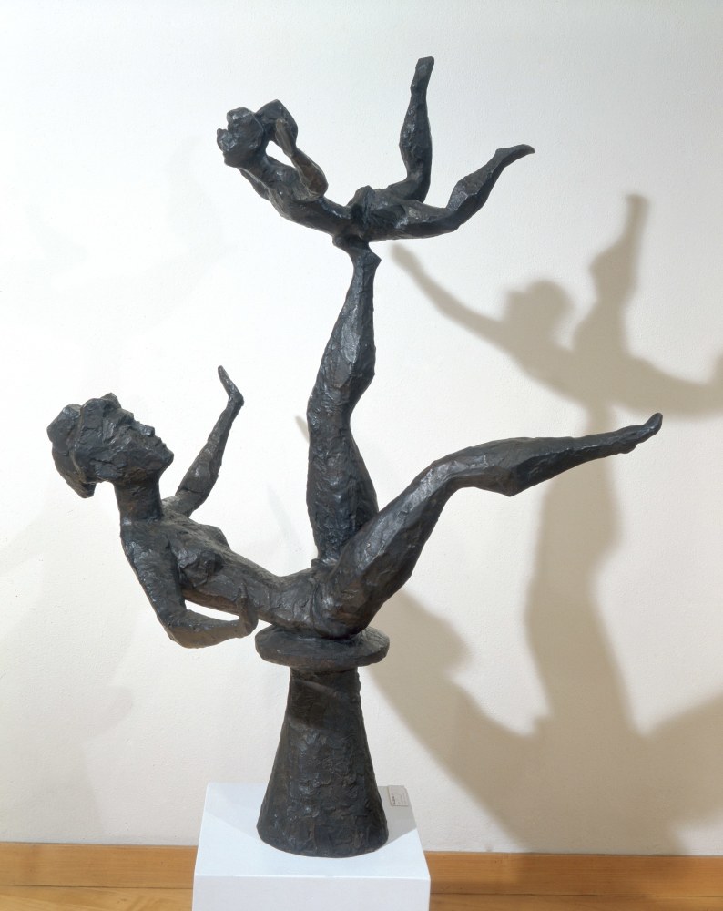 CHAIM GROSS Balancing Baby, 1968 bronze 44 x 34 x 26 inches Edition of 6