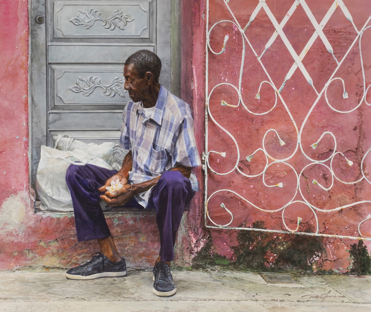 Rance Jones, Honey Candy, 2020, watercolor on paper, 21 x 25 inches