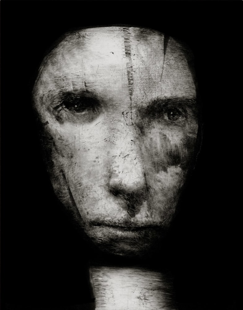 Alan Magee, Wound, 1995, monotype with watercolor and black pencil, 14 x 11 inches