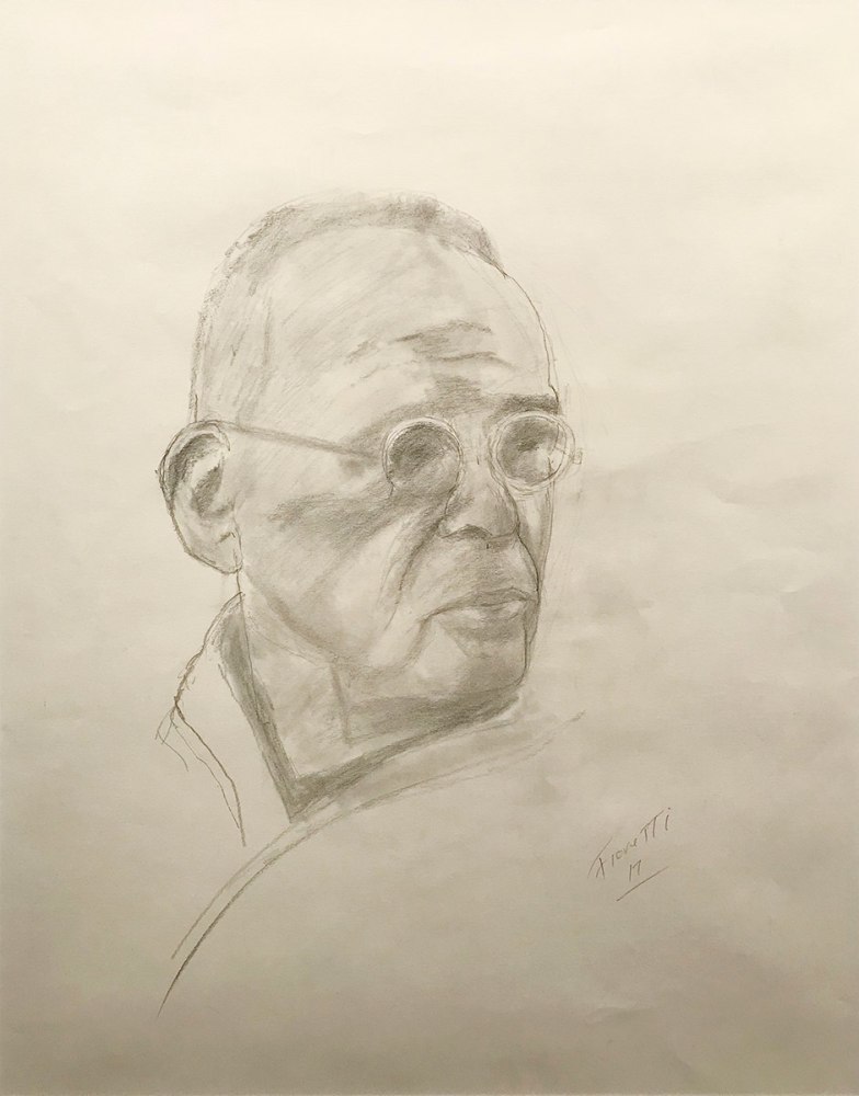 Joseph Fioretti Ron Rifkin, 2017 graphite on paper 22 3/8 x 17 1/2 inches