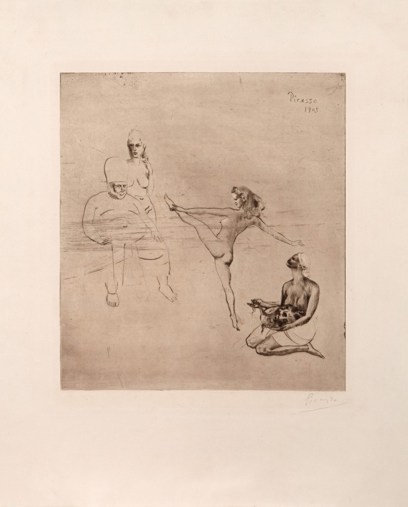 Salomé, 1905 (between summer and the end of the year, Paris) drypoint printed on Arches paper 15 7/8 x 13 3/4 inches (image) 25 3/8 x 19 3/8 inches (sheet) 29 7/8 x 26 5/16 inches (framed) one of a few impressions before steelfacing