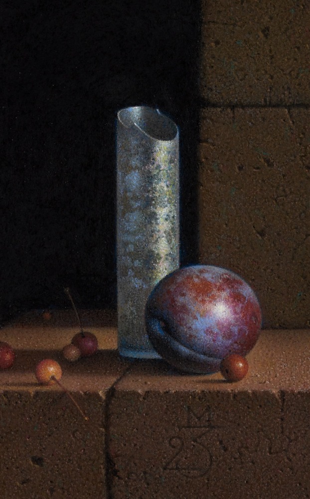 G. Daniel Massad Damask, 2023 pastel on paper 4 5/8 x 2 7/8 inches