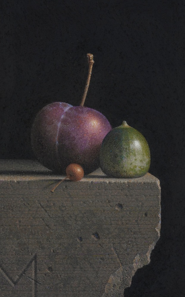 G. Daniel Massad Plum, 2022 pastel on paper 6 x 4 inches