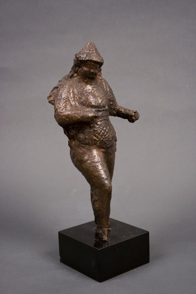 Elie Nadelman Standing Nude bronze with dark brown patina 10 1/2 inches high unique cast