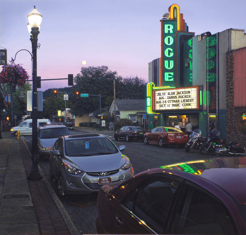 Davis Cone Rogue / Summer Moonrise, 2024 acrylic on canvas 35 x 39 inches