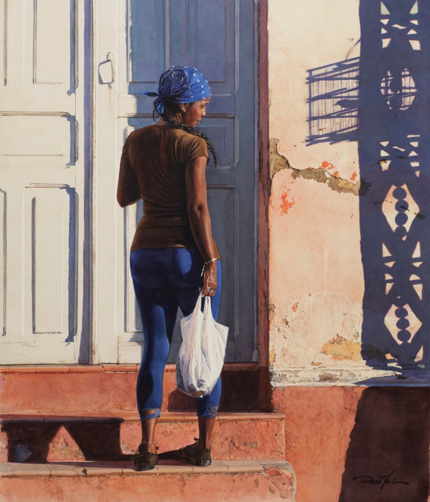 Rance Jones, Hola Pequeno, 2019, watercolor on paper, 21 x 18 inches