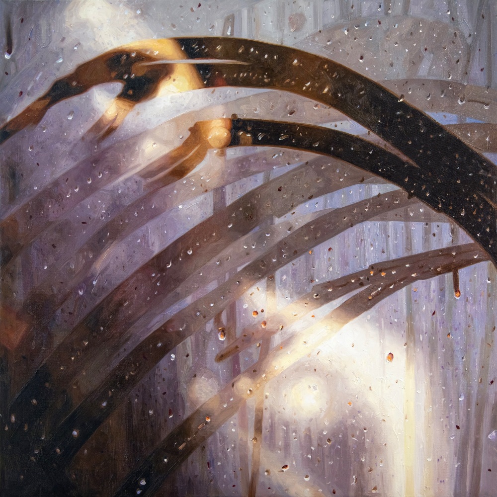 Alyssa Monks, Selective Perception, 2021, oil on linen, 54 x 54 inches