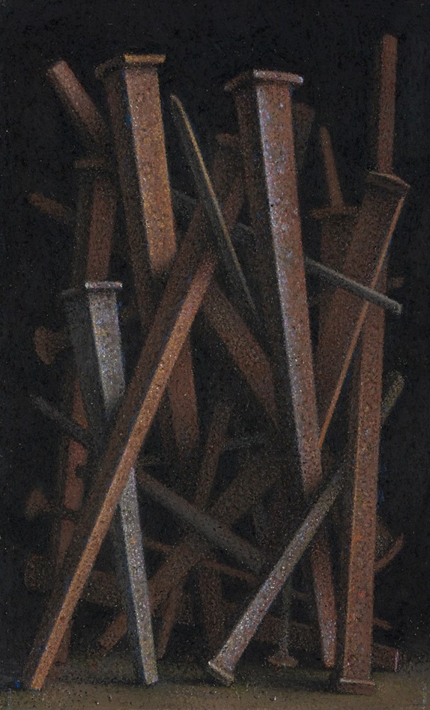G. Daniel Massad Nails, 2022 pastel on paper 6 x 4 inches