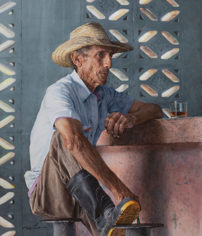 Rance Jones, Añejo, 2020, watercolor on paper, 21 x 18 inches