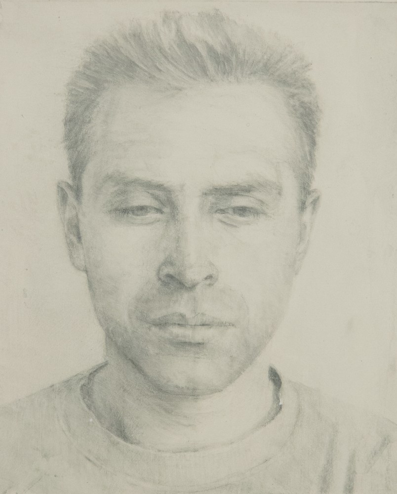 Robert Bauer Orlando II, 2001 graphite over gesso on paper 10 x 8 1/2 inches