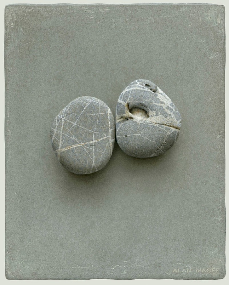 Alan Magee, The Long Distance Friendships, 2016 acrylic on panel 10 x 8 inches