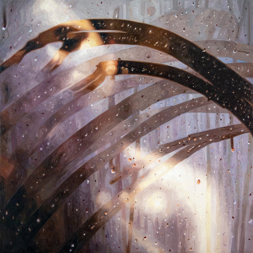 Alyssa Monks, Selective Perception, 2021, oil on linen, 54 x 54 inches