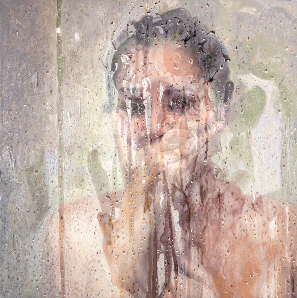 Alyssa Monks, No Going Back, 2021, oil on linen, 41 x 41 inches