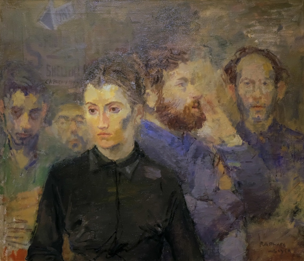 Raphael Soyer East Village, 1964 oil on canvas 25 x 29 3/4 inches