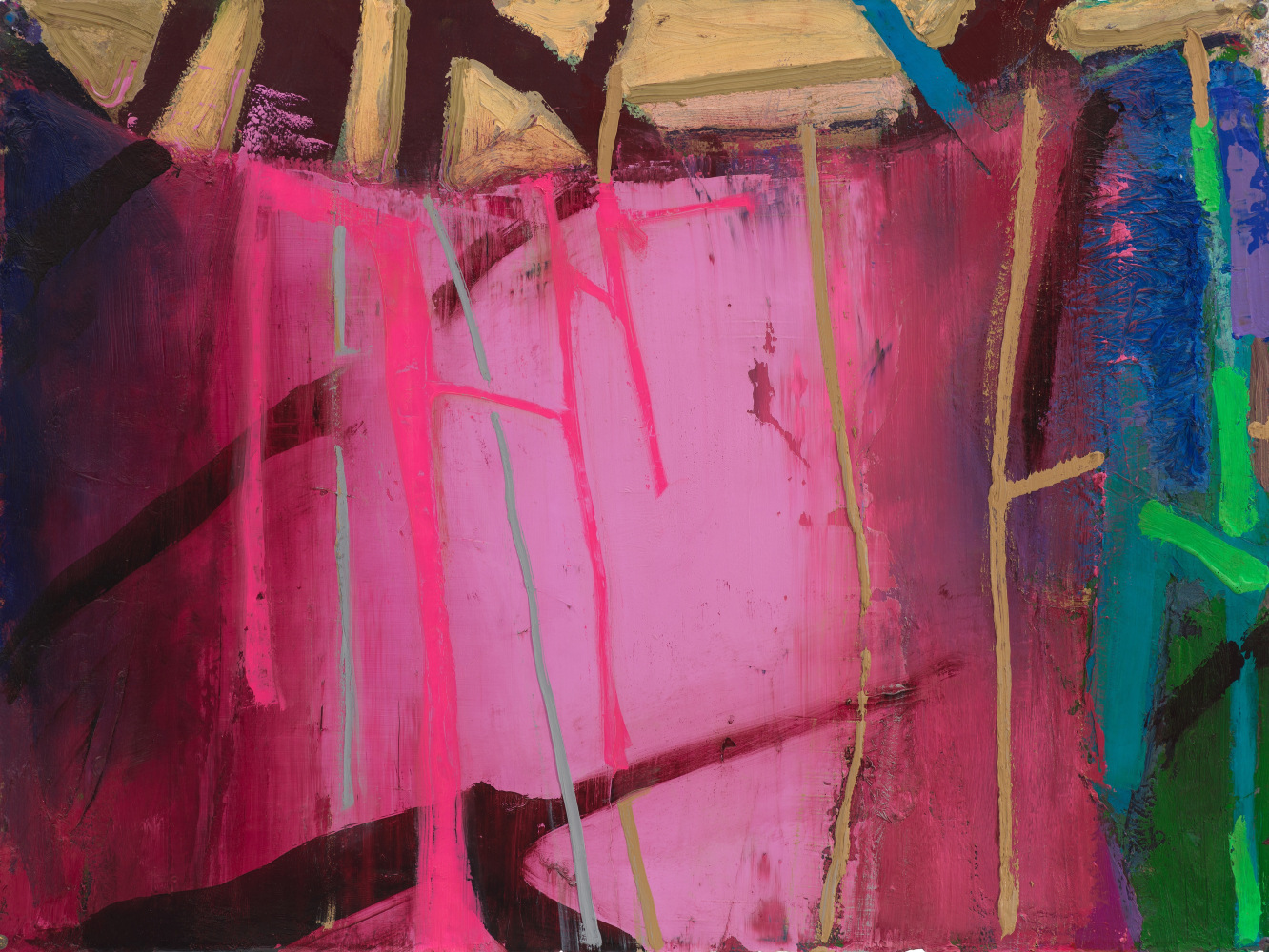 Brian Rutenberg Banner of the Coast 4, 2021 oil on paper 22 1/2 x 30 inches