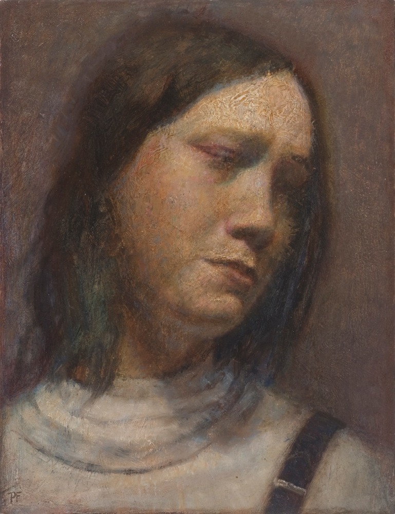 Paul Fenniak, Passer-by, 2009, oil on Masonite, 9 x 7 inches