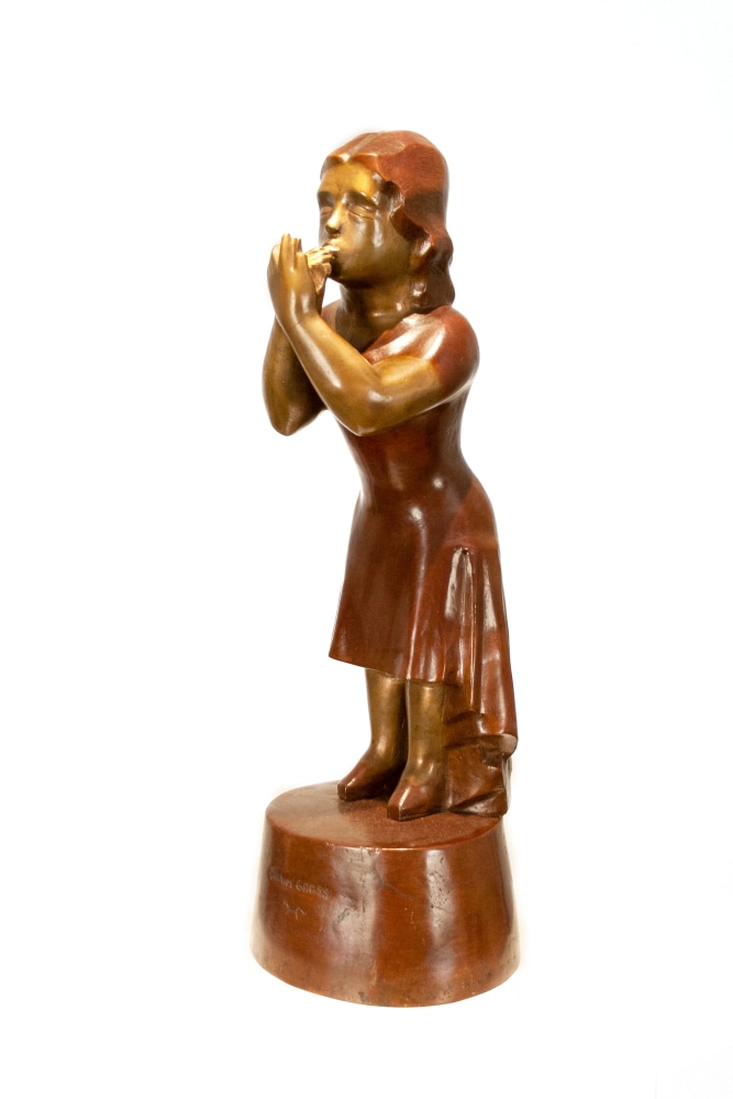 Chaim Gross, Making Up, 1929, bronze, 23 inches high