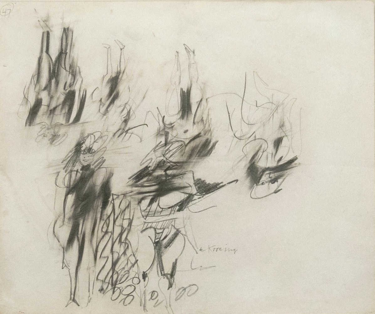 Willem de Kooning Untitled (double-sided), c. 1951 pencil drawing on paper 14 x 16 3/4 inches