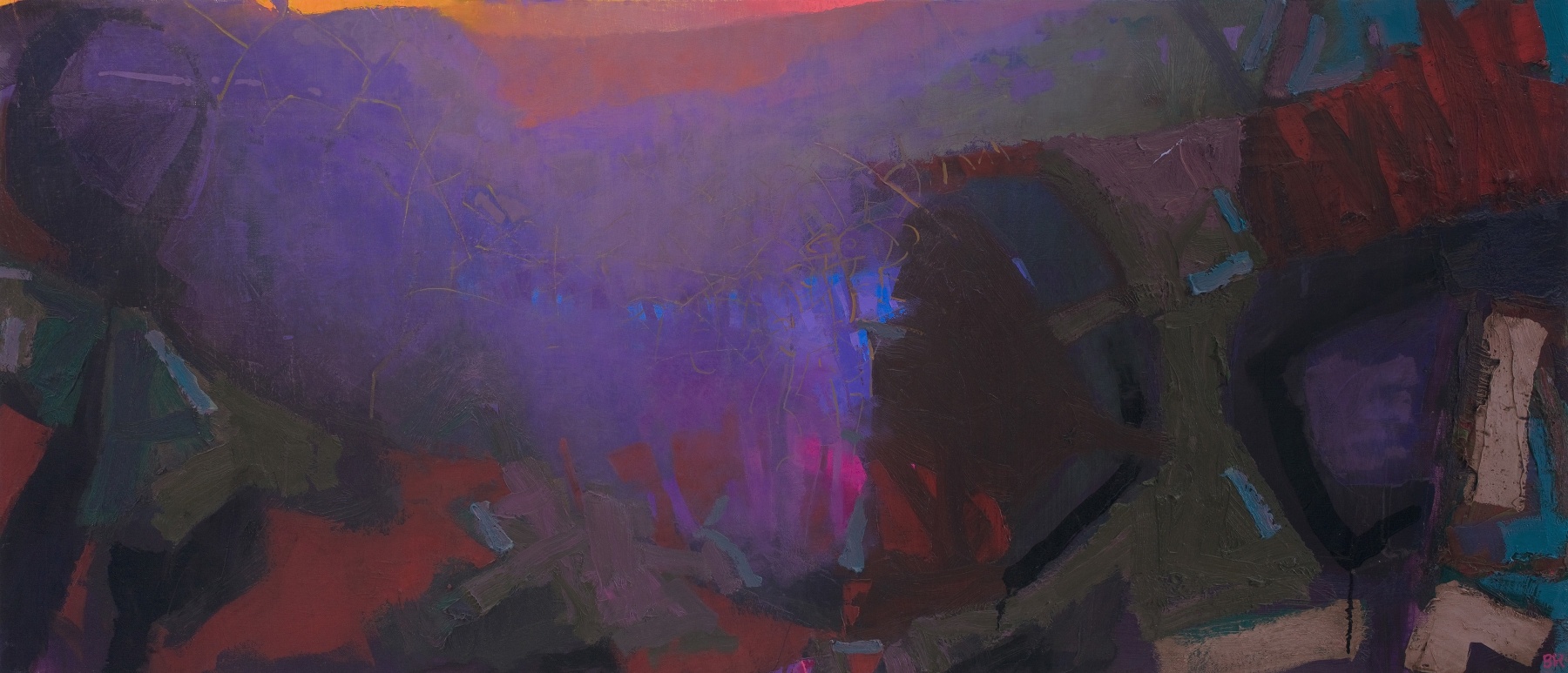 Brian Rutenberg Late River 4, 2012 oil on linen 26 x 60 inches