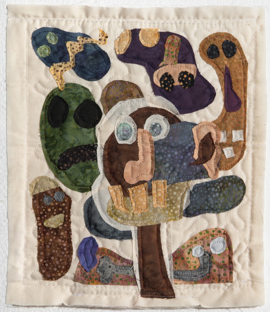 Michael C. Thorpe Untitled #2, 2022 Textile, quilting cotton and thread 11 x 9 1/2 inches
