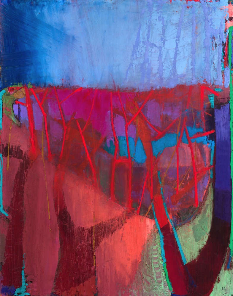 Brian Rutenberg Pond Sheathed in Ice 2, 2019 oil on linen 55 x 43 inches